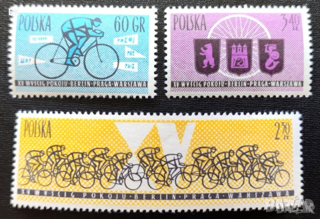 Полша, 1962 г., лот I - теми спорт, история, личности, архитектура, медицина, космос, изкуство и др., снимка 6 - Филателия - 53277480