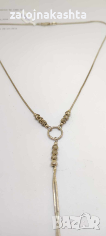 Сребърно Колие-6,52гр/925, снимка 4 - Колиета, медальони, синджири - 44819903