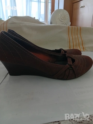 Кафяви обувки н. 41 естествена кожа, снимка 4 - Дамски ежедневни обувки - 53705270