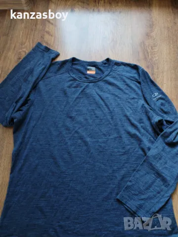 icebreaker 200 merino base layer mens - мъжка мерино блуза ХЛ, снимка 5 - Блузи - 49520970