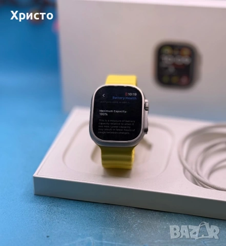 ГАРАНЦИОНЕН!!! Смарт часовник Apple Watch Ultra 2, 49 мм, Cell, Titanium , снимка 8 - Смарт часовници - 53436599