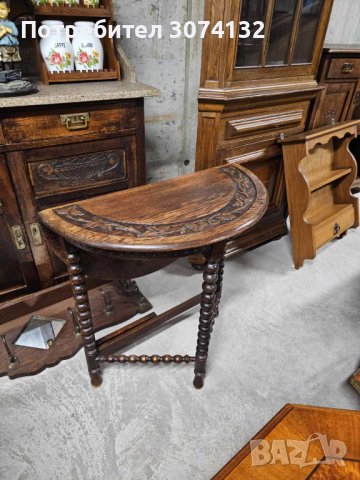Уникална масичка/конзола с дърворезба, снимка 2 - Маси - 41841866
