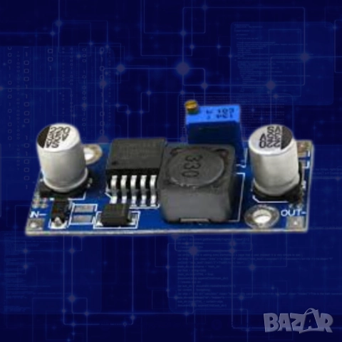 DC-DC понижаващ регулируем стабилизатор на напрежение 1.5V–35V | LM2596 | До 3A с радиатор, снимка 4 - Други стоки за дома - 52062577