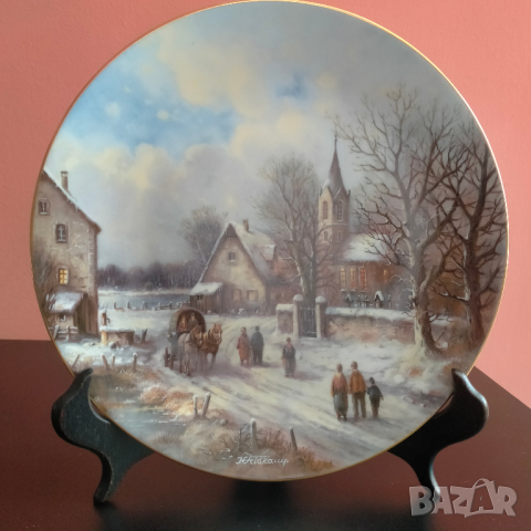 Порцелан чиния Tirschenreuth Feldkamp Germany Limited Edition 1991 8156B, снимка 1