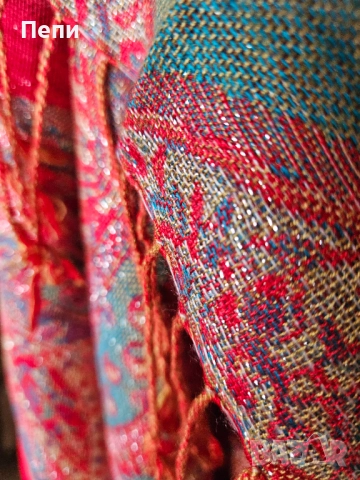 Ефектен, голям шал, снимка 8 - Шалове - 52429947