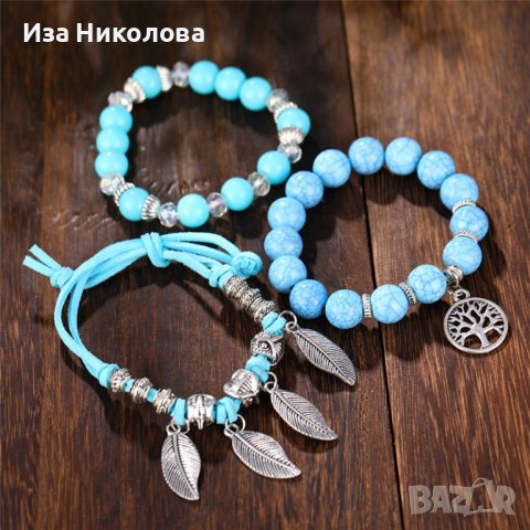 Трислойна гривна Ловецът на сънища, снимка 3 - Гривни - 41680739