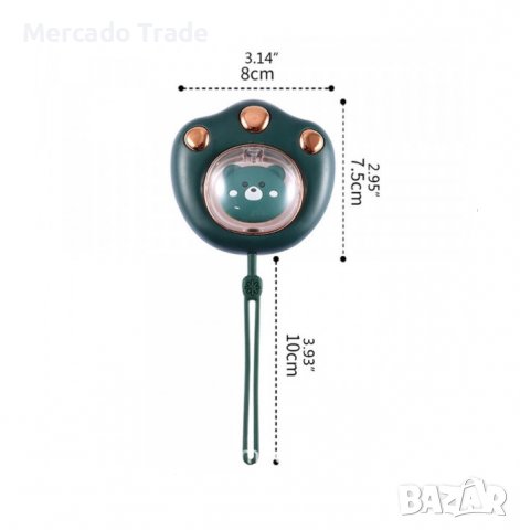 Преносима батерия Mercado Trade, Мини нагревател за ръце, USB, Лапичка, Розов, снимка 4 - Външни батерии - 39662973