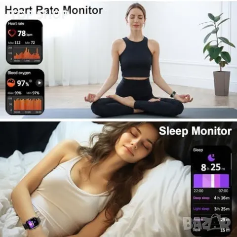 Нов Многофункционален смарт часовник с пулсомер известия Bluetooth, снимка 6 - Смарт гривни - 49658532