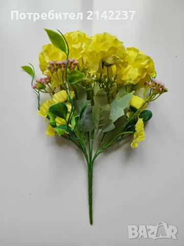 Изкуствени цветя букет 35см различни цветове, снимка 2 - Изкуствени цветя - 47466731