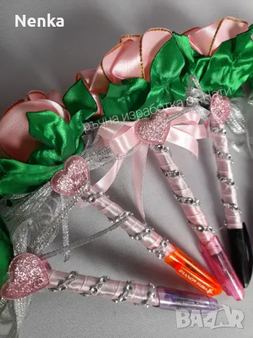 Химикали със сатенена роза , снимка 4 - Декорация за дома - 47902786