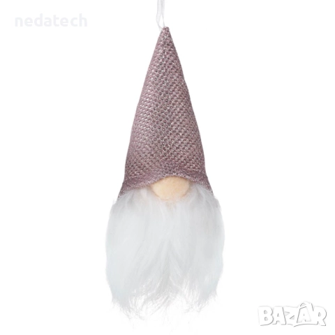 Гном с розова шапка с преливащи нюанси, 5x9cm, снимка 2 - Декорация за дома - 52303733