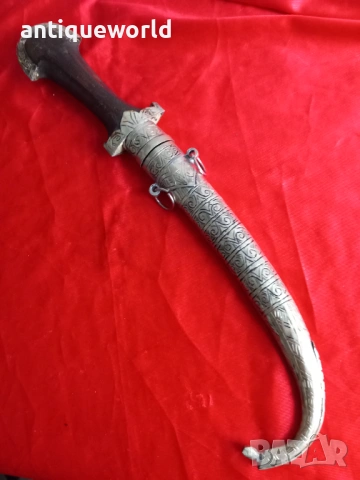 Сребърен Ханджар  Кумая ,Кама  Маркировка