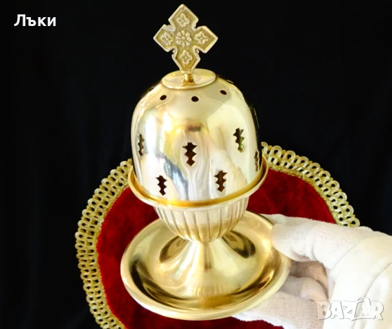 Бронзово кандило,кадило шедьовър.
