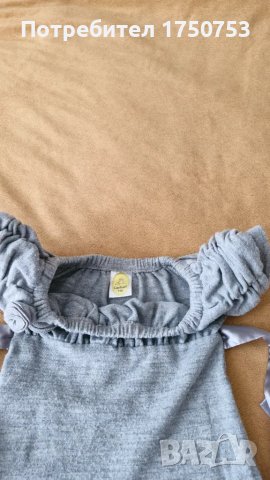 Сива плетена рокля Contrast, снимка 7 - Детски рокли и поли - 47486982