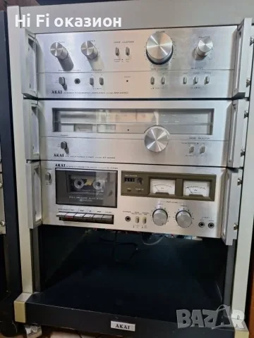 Сет оригинален unit rack шкаф AKAI Усилвател АM-2250 * тунер AT-2250 * дек CS-703D , снимка 3 - Ресийвъри, усилватели, смесителни пултове - 55885747