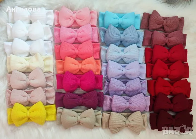 Ленти за глава с панделка 0-6м и 6-12м 