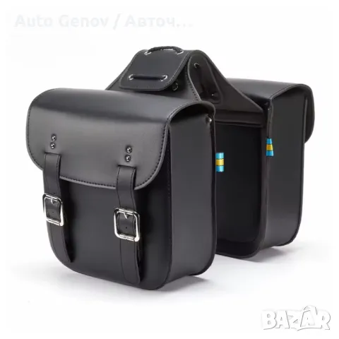 Дисаги за Мотоциклет, кожа, черни куфари за мотор, снимка 5 - Части - 49448259