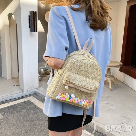 Плетена раница Bonbon, снимка 11 - Раници - 41478780