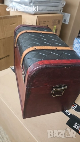 BRYNNBERG Декоративен ретро сандък за съхранение на съкровища "Watson 38x23x27см" - ръчно изработена, снимка 7 - Антикварни и старинни предмети - 52296756