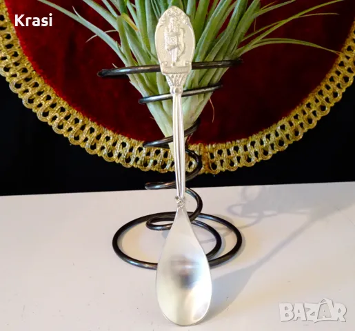 Ювелирна посребрена лъжица Van Klaveren,Нидерландия. , снимка 1