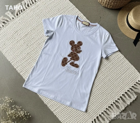 Дамска памучна тениска