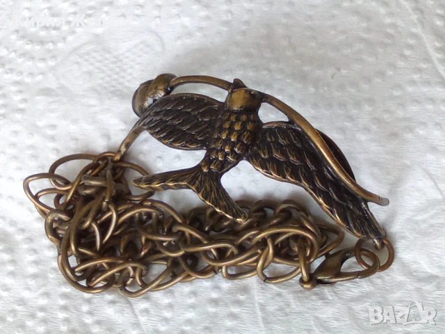 Стара бронзова гривна в формата на лястовица 50978, снимка 2 - Гривни - 53582196