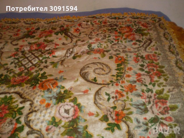 Винтич много цветна  плюшена покривка за легло, снимка 6 - Колекции - 34456074