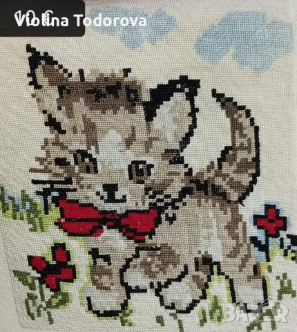 ръчно изработени гоблени с конци ДМЦ , снимка 6 - Гоблени - 56235893