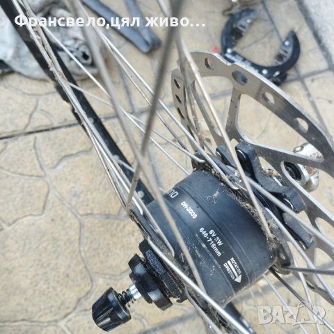 28 цола динамо капла с диск център лоок за велосипед колело , снимка 3 - Части за велосипеди - 44160294