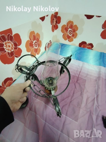 Висящ полилей ковано желязо , снимка 7 - Полилеи - 53343837