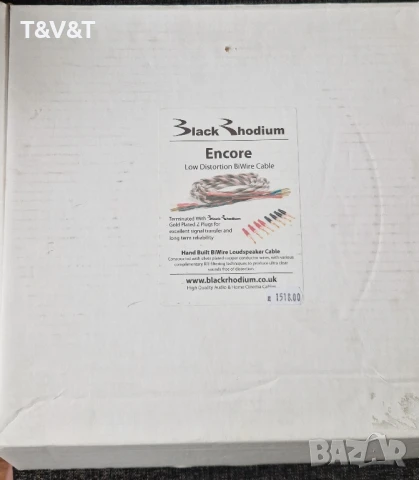 Стерео кабели за тонколони Black Rhodium Encore BiWire+Bi amping 2x3m. Made in UK, снимка 2 - Тонколони - 51067869
