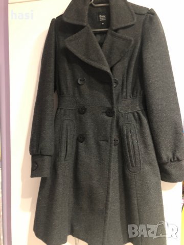 Сиво зимно палто