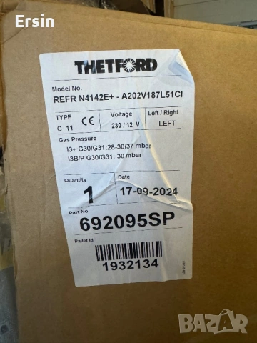 Хладилник Thetford N4142E+ (SLiM) Работи на : 12/220/газ (Свален от чисто нов Кемпер) , снимка 18 - Хладилни чанти - 52507399