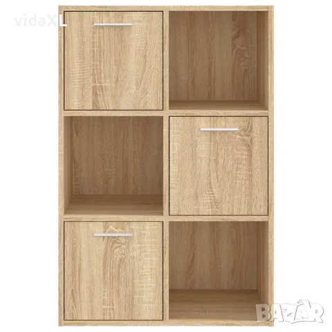 vidaXL Шкаф за съхранение, дъб сонома, 60x29,5x90 см, инженерно дърво, снимка 6 - Шкафове - 56147703