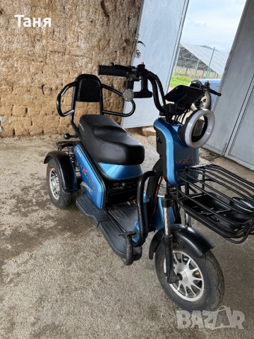 Двуместна електрическа триколка Maxx motors Pudingg, снимка 3 - Велосипеди - 53519272