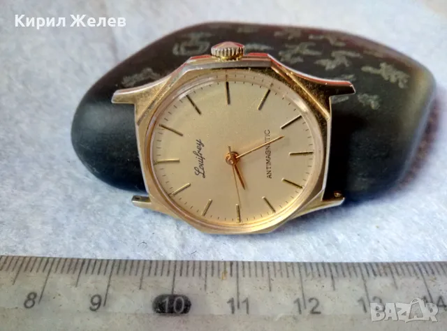 LOUIFREY ANTIMAGNETIC Стар ВИНТИДЖ МОДЕЛ ПОЗЛАТЕН ШВЕЙЦАРСКИ МЕХАНИЧЕН РЪЧЕН ЧАСОВНИК РАБОТЕЩ 49585, снимка 9 - Антикварни и старинни предмети - 48442993