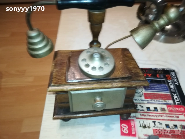 ДЪРВЕН ТЕЛЕФОН ОТ ФРАНЦИЯ 0610251851, снимка 5 - Антикварни и старинни предмети - 51965676