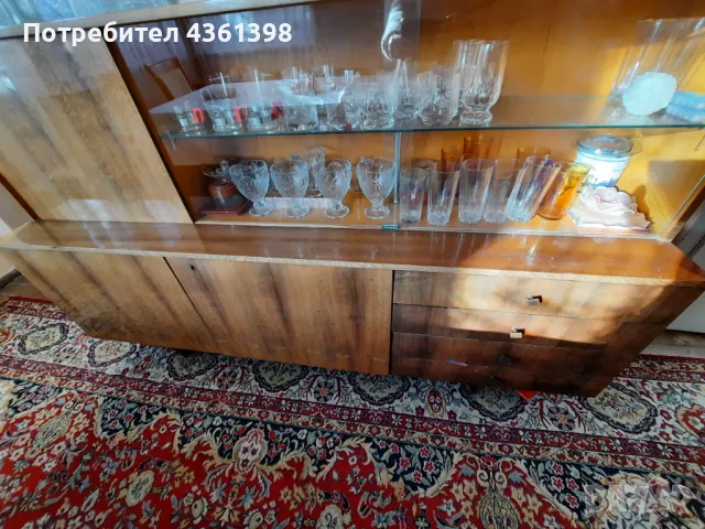 скрин от дърво, полиран, снимка 6 - Секции и витрини - 48725163