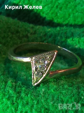 НЕЖЕН СРЕБЪРЕН КРИСТАЛЕН АРТ МОДЕЛ ПРЪСТЕН СРЕБРО 925 с РОДИЕВО ПОКРИТИЕ 34404, снимка 10 - Пръстени - 39633667