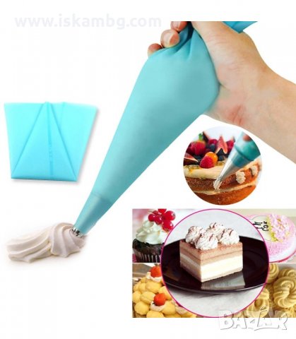 СИЛИКОНОВ ПОШ И 6 НАКРАЙНИКА ЗА ДЕКОРАЦИЯ - код 2076