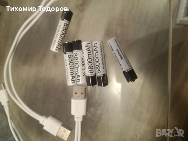 Презареждащи Батерии AAA 1,5v 8800mah, снимка 4 - Друга електроника - 39632168