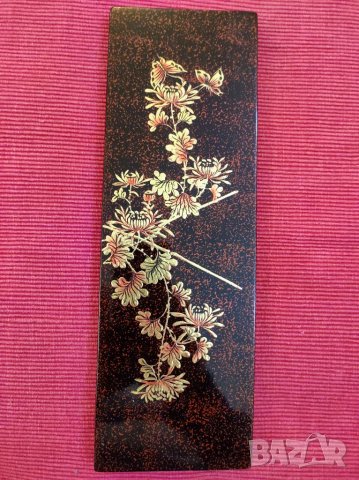 Пано, Виетнам със златна инкрустация. , снимка 2 - Други ценни предмети - 35929344