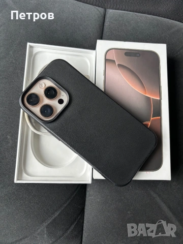 iPhone 16 pro desert titanium-128-90% отличен!, снимка 2 - Apple iPhone - 53412402