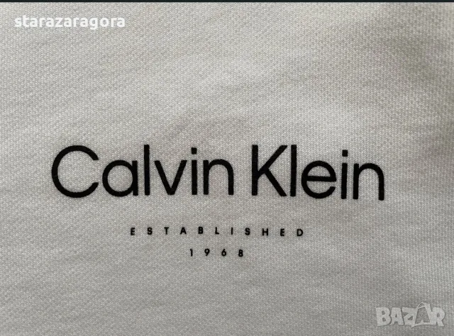 Calvin Klein Off Placement Logo XL, снимка 6 - Блузи - 56382085