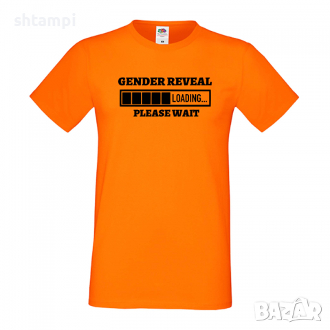 Мъжка тениска Gender Reveal Loading,Loading,Please wait,батерия,Изненада,Подарък, снимка 8 - Тениски - 36419260