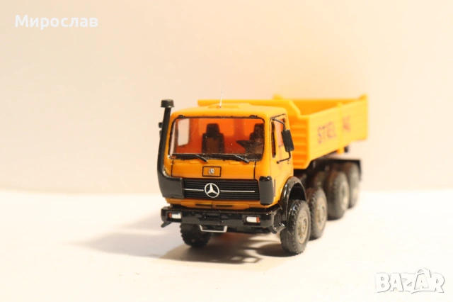 HERPA H0 1/87 MERCEDES САМОСВАЛ ГОНДОЛА МОДЕЛ КАМИОН, снимка 5 - Колекции - 53566331