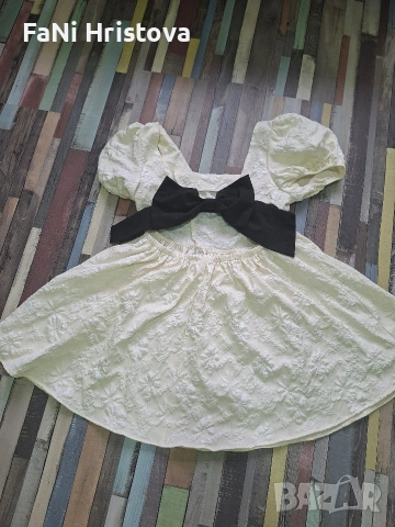 Дамска кукленска рокля с панделка