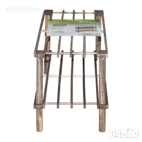 Дървена етажерка за обувки-74х29х26 см. /етажерка за обувки, снимка 4 - Етажерки - 50760124