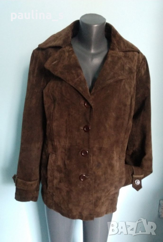 Два различни броя / Естествен велур / сако / манто "Marcel Clair" и "Joy"  , снимка 4 - Палта, манта - 36235690