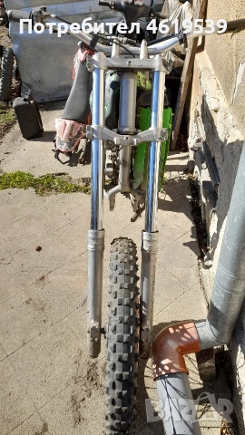 Kawasaki Kx Кавазаки Кх оборудвана рама кросов мотор без двигател , снимка 12 - Мотоциклети и мототехника - 53670750